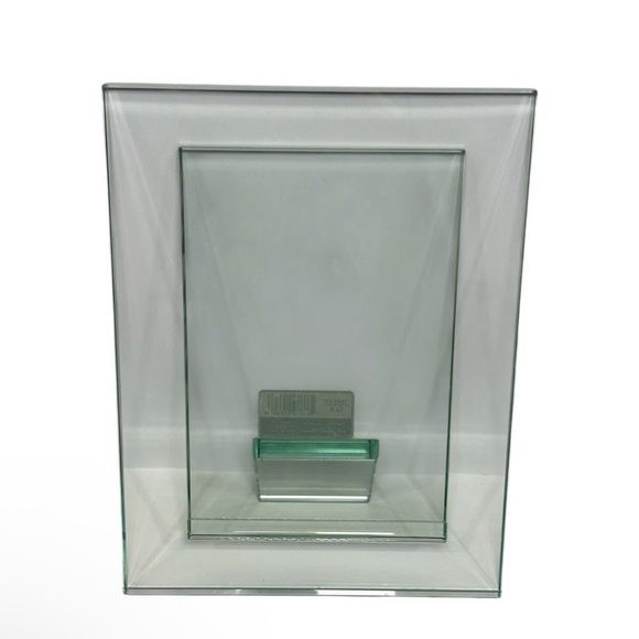 Frameless Heavy Clear Glass Floating Picture Frame Modern Minimalist Design - Picture 1 of 3